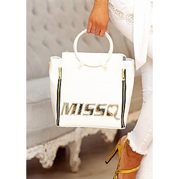 MISSQ TÁSKA FEHÉR  27*27CM